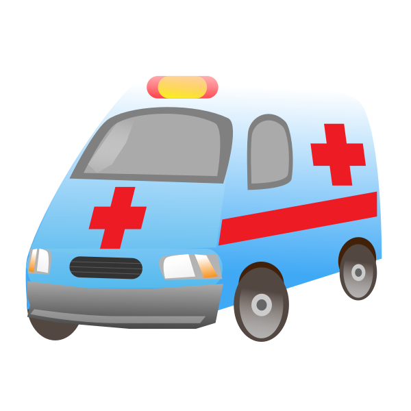SVG Glossy ambulance vector image