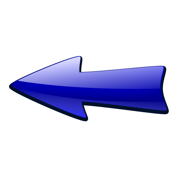 SVG Glossy blue Arrow