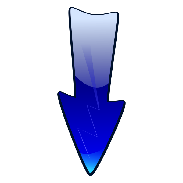 SVG Glossy blue pointer