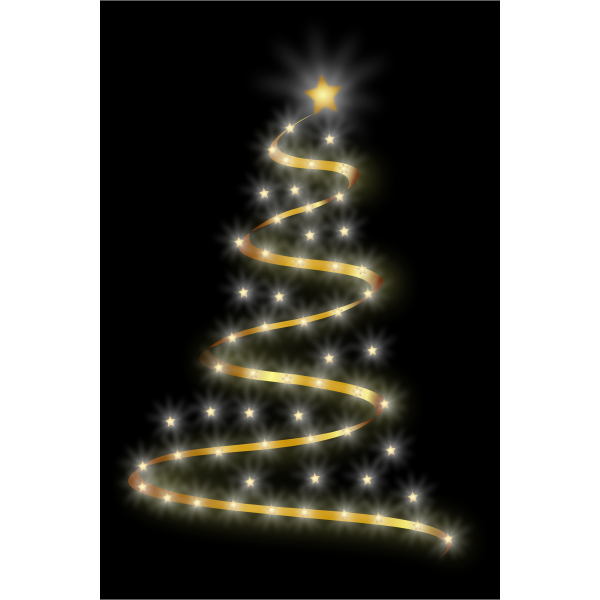 SVG Glossy Christmas Tree