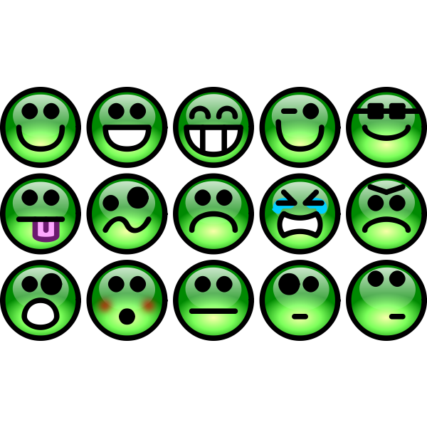 SVG Glossy emoji set