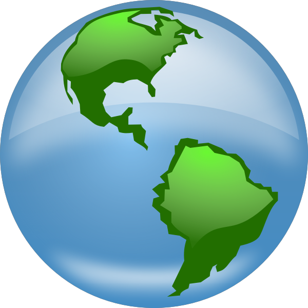 SVG Glossy globe vector image