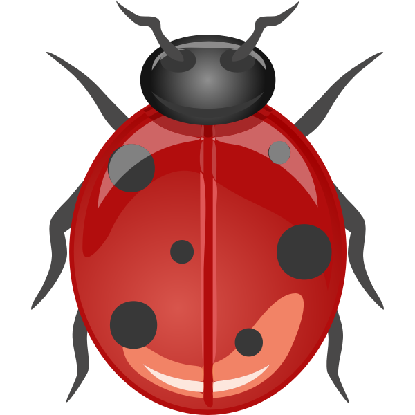 SVG Glossy ladybug