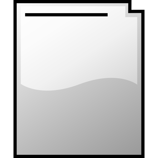 SVG Glossy paper vector illustration