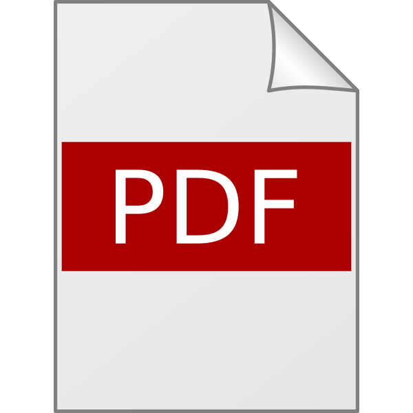 SVG Glossy PDF icon vector drawing