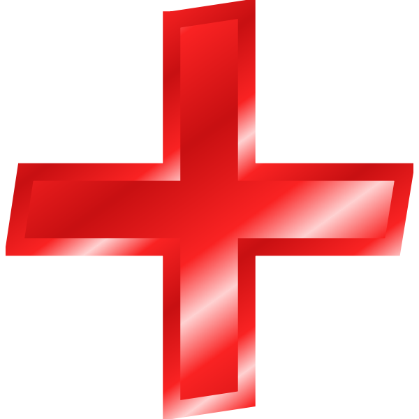 SVG Glossy plus sign