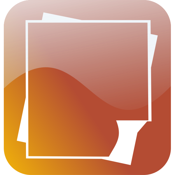 SVG Glossy smartphone icon for wordprocessing document vector image