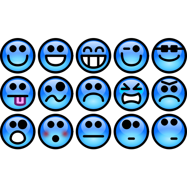 SVG Glossy Smileys