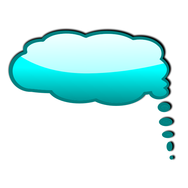 SVG Glossy speech bubble