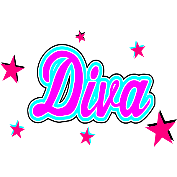 SVG Glossy text vector