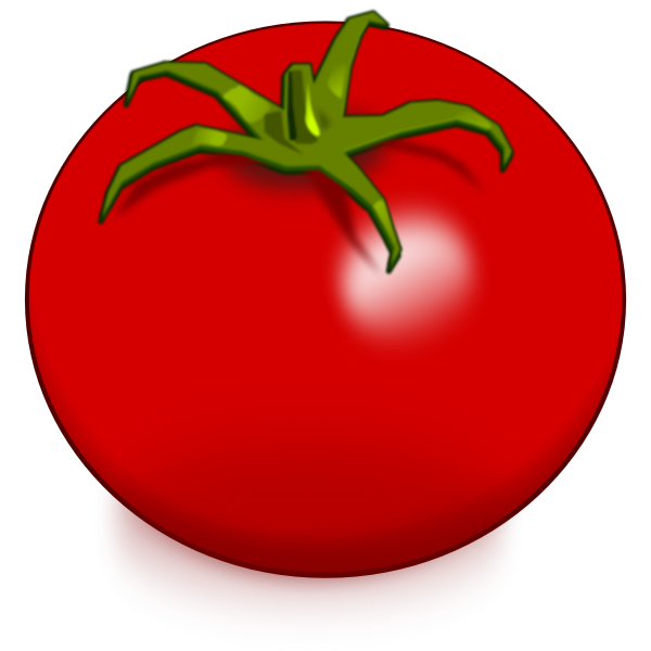 SVG Glossy tomato image