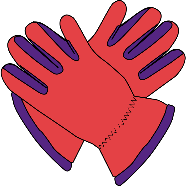 SVG Gloves vector image