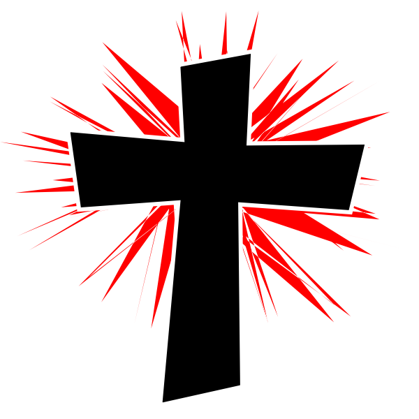 SVG Glowing corss vector image