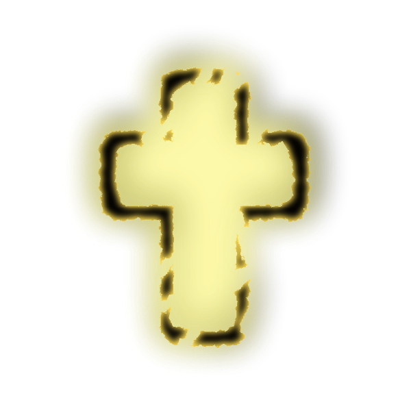 SVG glowing cross