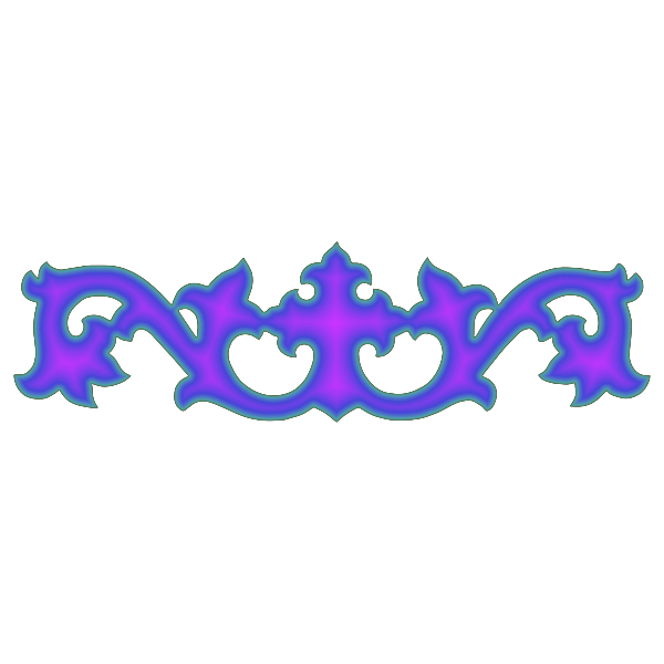 SVG Glowing decorative crown