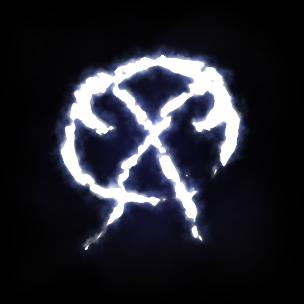 SVG Glowing scissors vector image