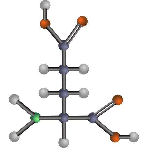 SVG Glutamic acid amino acid