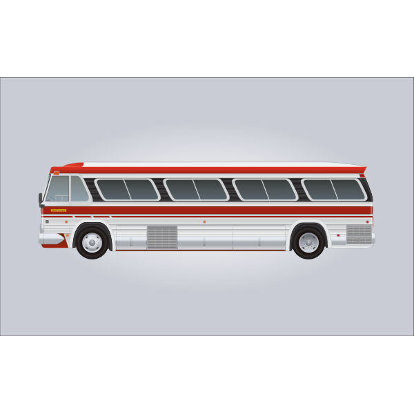 SVG GM PD-4106 bus vector image