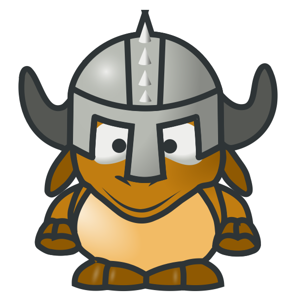 SVG Gnu knight vector clip art