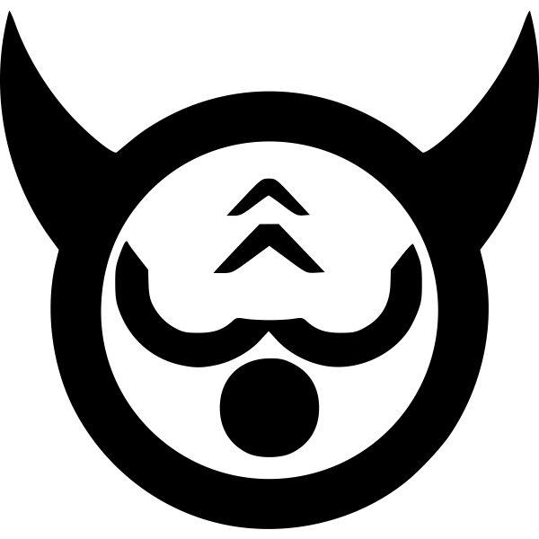SVG Gnu silhouette symbol