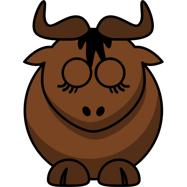 SVG Gnu sleeping