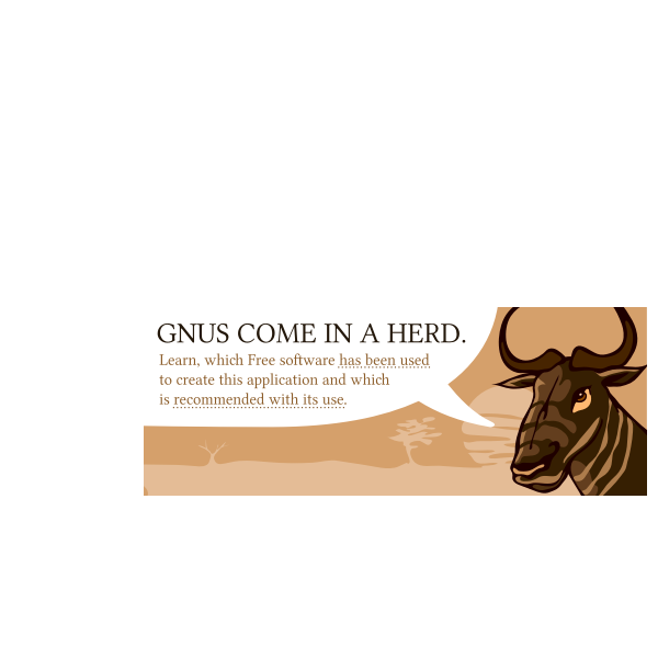 SVG Gnu speaking
