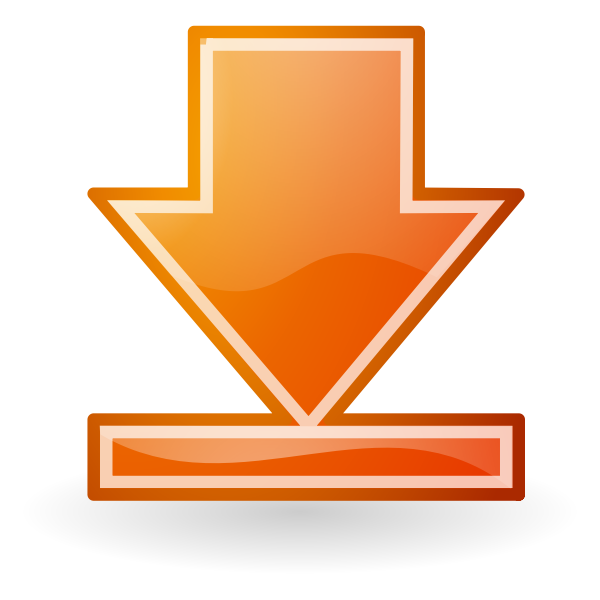 SVG Go Bottom Orange Button Tango Style
