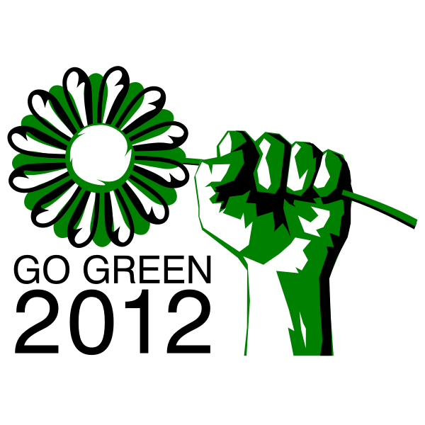 SVG Go green political party symbol vector image