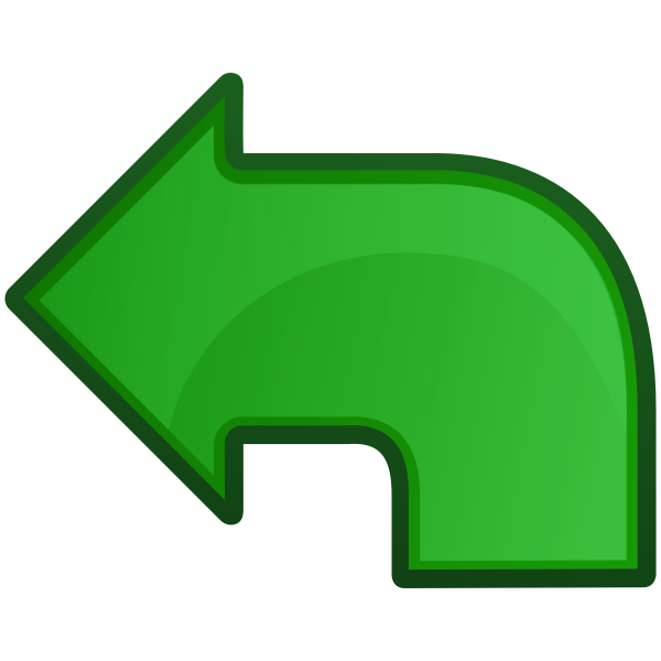 SVG Go left icon vector image