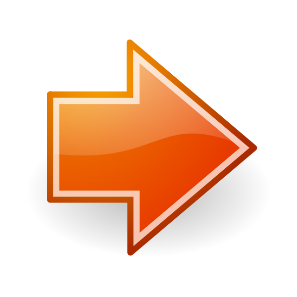 SVG Go Next Orange Button Tango Style
