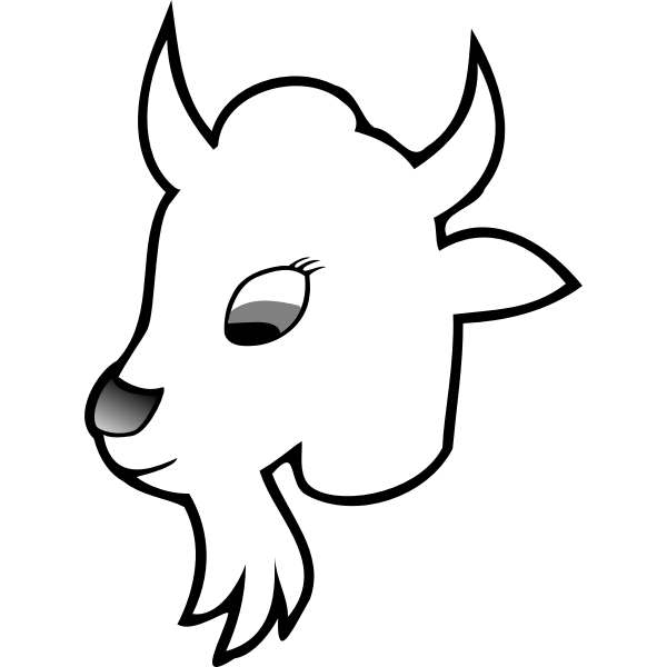 SVG Goat line art vector graphiccs