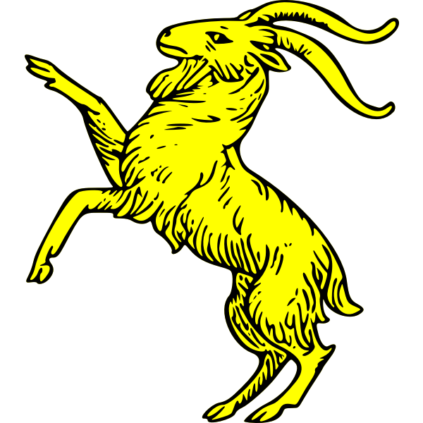 SVG goat rampant