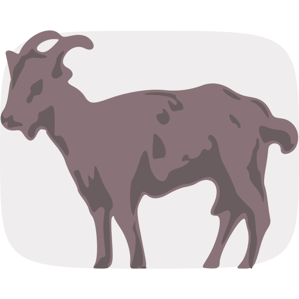 SVG Goat vector image