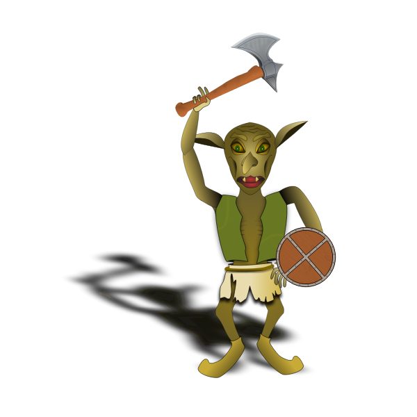 SVG Goblin warrior image
