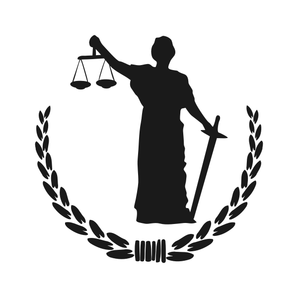 SVG Goddess of Justice sign vector image