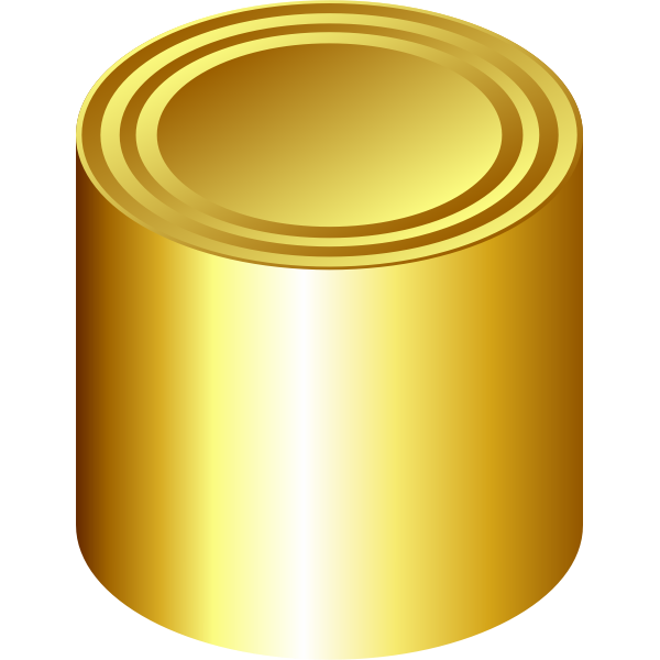 SVG Gold can vector clip art