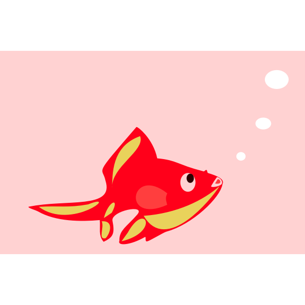SVG Gold-fish vector illustration