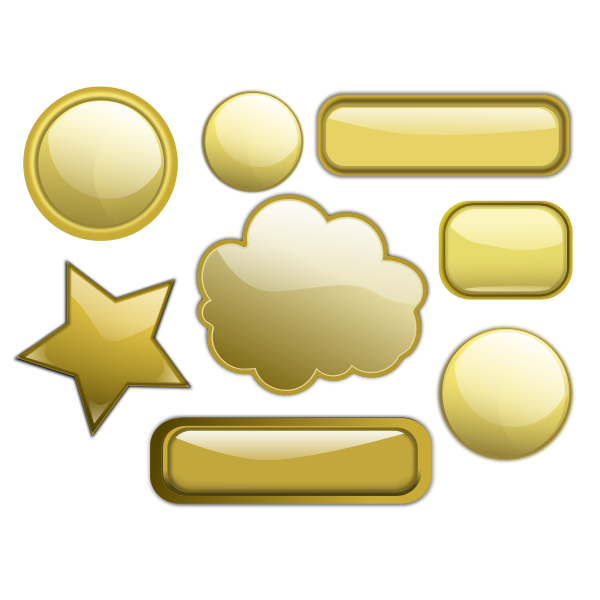 SVG Gold geometrical shapes vector graphics