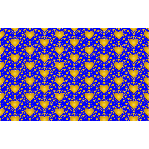 SVG Gold heart pattern