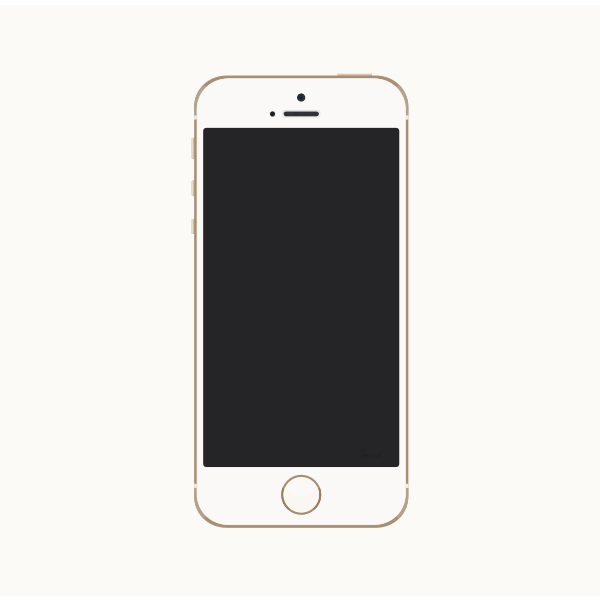 SVG Gold iPhone 5s