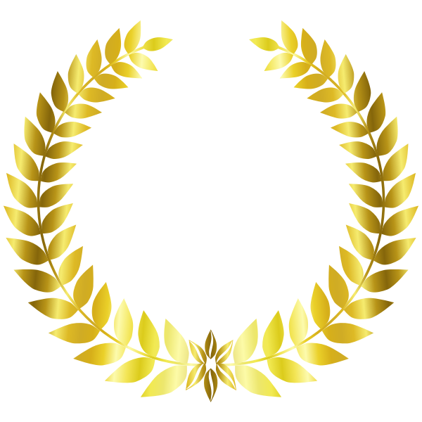 SVG Gold Laurel Wreath