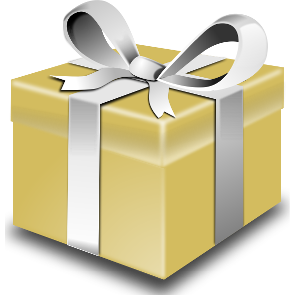 SVG Gold present vector
