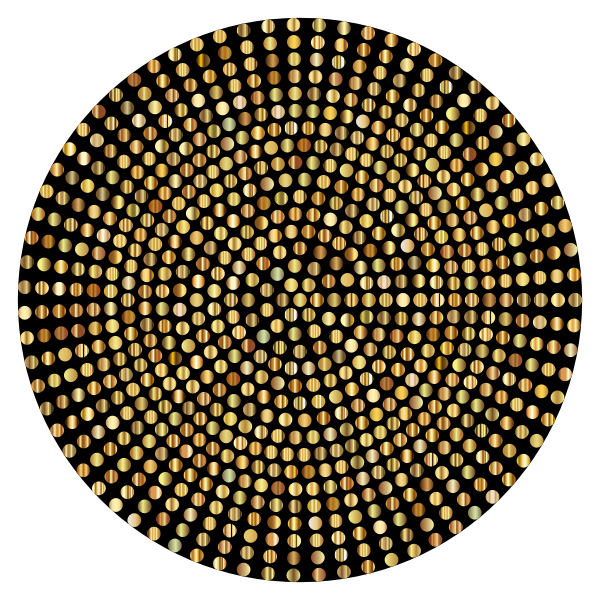 SVG Gold Radial Dots