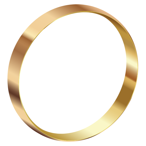 SVG Gold ring standing