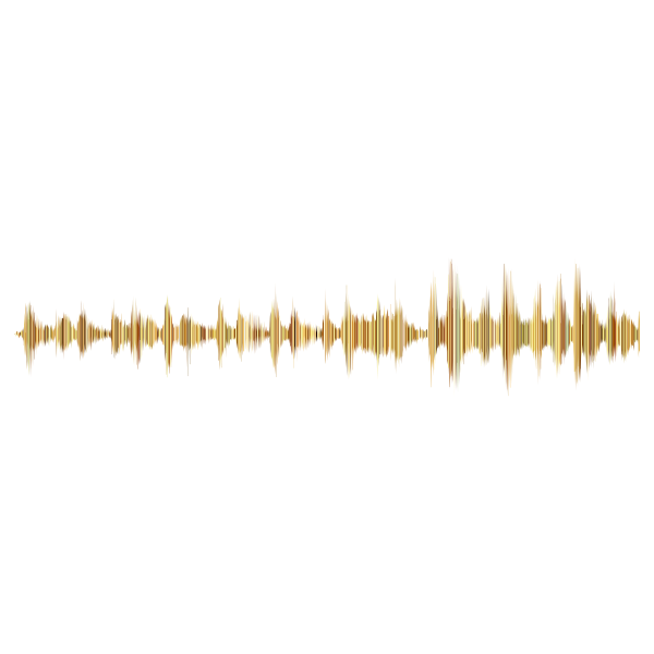 SVG Gold Sound Wave No Background