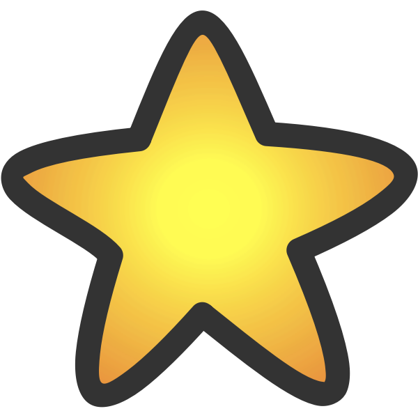 SVG Gold star