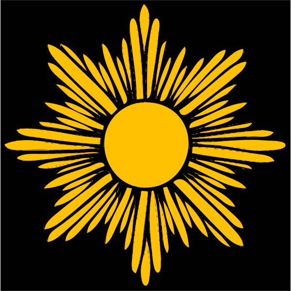 SVG Gold starburst vector image