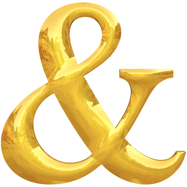 SVG Gold typography amp