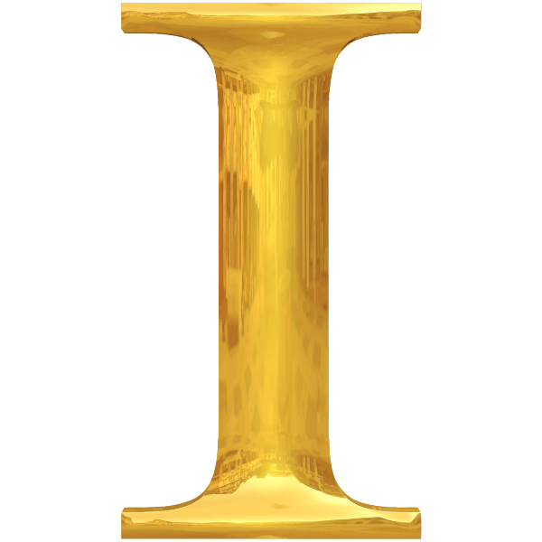 SVG Gold typography I