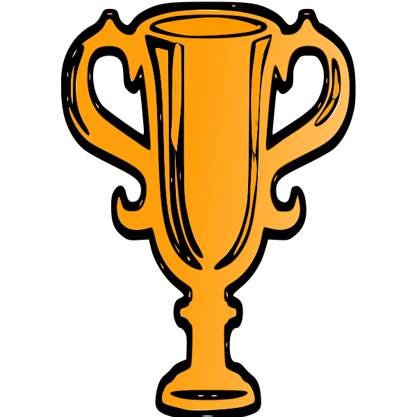 SVG Gold World Cup vector image